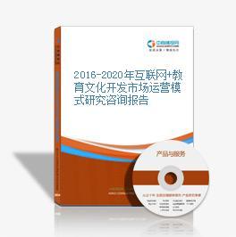 2016-2021年中國互聯(lián)網(wǎng)+教育文化開發(fā)市場運營模式深度研究報告 聚焦教育咨詢服務(wù)